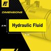 Fuel Stickers Hydraulic Fluid Sticker, Hydraulic Oil Label: Drum, Tanks, Container, Hvy-Dty, 6''x2'', 24PK Z-262HF-24PK